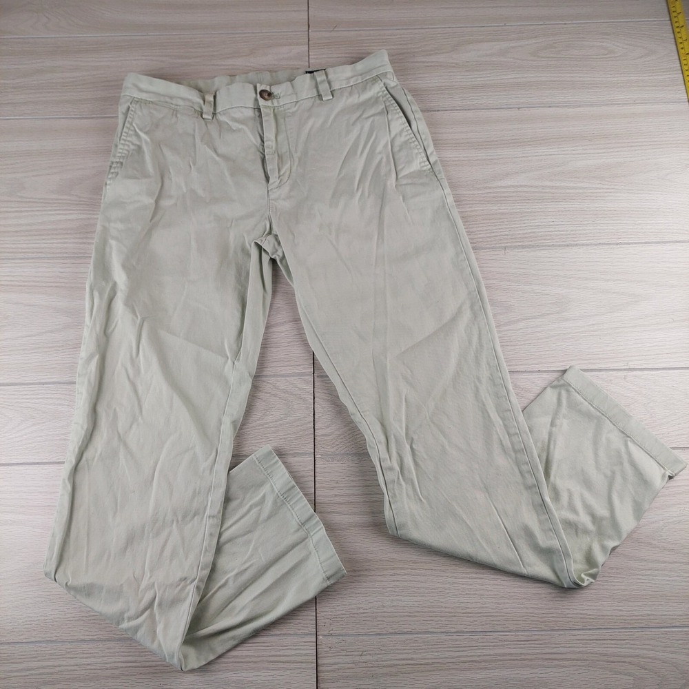 Vineyard Vines Breaker Pant Mens 32x32 Sage Green Cotton‎ Stretch Chino Casual